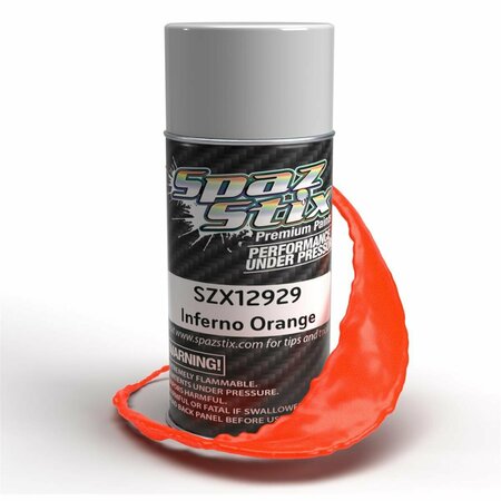 SPAZ STIX 3.5 oz Inferno Aerosol Paint Can, Orange SZX12929